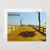 California Pier Briefkaart (Voorkant / Achterkant)