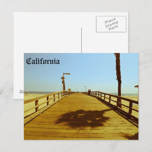 California Pier Briefkaart (Voorkant / Achterkant)