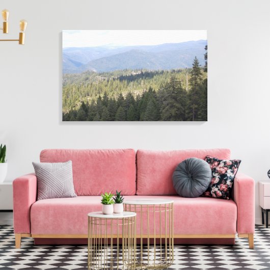 California Pine Bomen Fotografie Canvas (Insitu (Woonkamer))