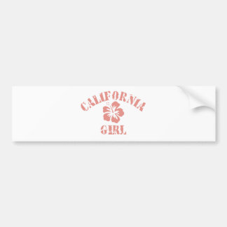 California Pink Girl Bumpersticker