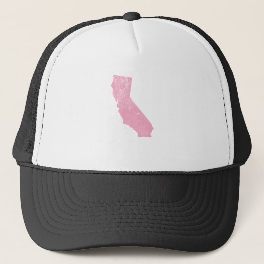 California Pink Grunge Trucker Pet (Voorkant)