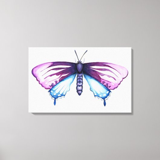 California pipevine swallowtail butterfly canvas afdruk (Voorkant)