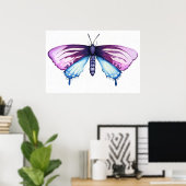 California pipevine swallowtail butterfly poster (Thuiskantoor)
