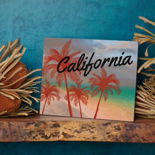 California Plaque Fotoplaat (Zijkant)