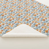 California Poppies Art Nouveau Sherpa Deken (3/4)
