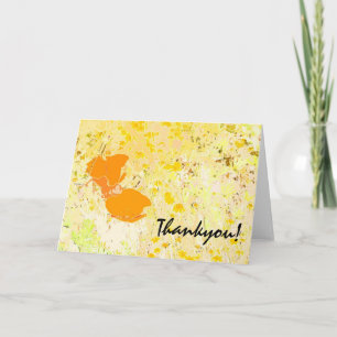 California Poppies Bedankt! Kaart