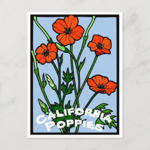 California Poppies Briefkaart