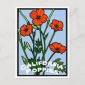 California Poppies  Briefkaart (Voorkant)