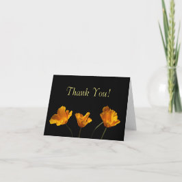 California Poppies Dank je wel kaart