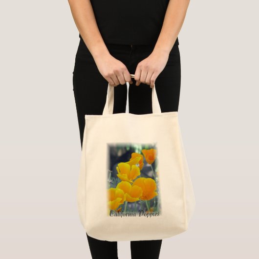 California Poppies Eco-Friendly Grocery Bag Tote Bag (Voorkant (product))