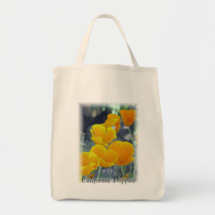 California Poppies Eco-Friendly Grocery Bag Tote Bag