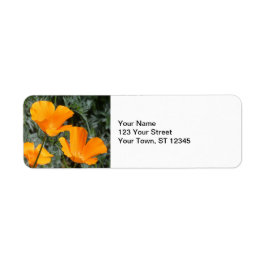 California Poppies Etiket