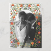 California Poppies Geïllustreerd dinermenu Menu (Achterkant)