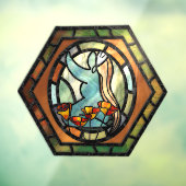 California Poppies Goddess Window Cling Raamsticker (Vel 3)