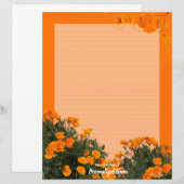 California Poppies Lined (Voorkant / Achterkant)