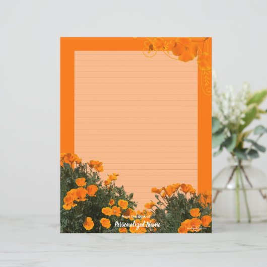 California Poppies Lined (Staand voorkant)