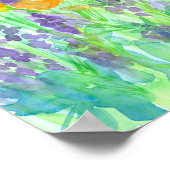 California Poppies Lupines Poster (Hoek)