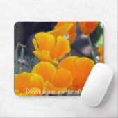  California Poppies met Citaat Muismat (Met muis)