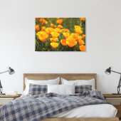 California poppies, Montana de Oro State Park Canvas Afdruk (Insitu (Slaapkamer))
