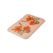 California poppies print badmat (Gekanteld)
