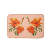 California poppies print badmat (Voorkant)