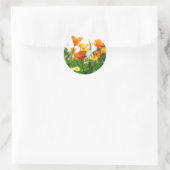 California Poppies Ronde Sticker (Tas)