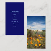 California Poppies & Sand Dunes Visitekaartje (Voorkant / Achterkant)