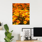 California Poppies | Schoonheid van de lente Poster (Thuiskantoor)