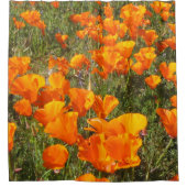 California Poppies Shower Curtain Douchegordijn (Voorkant)