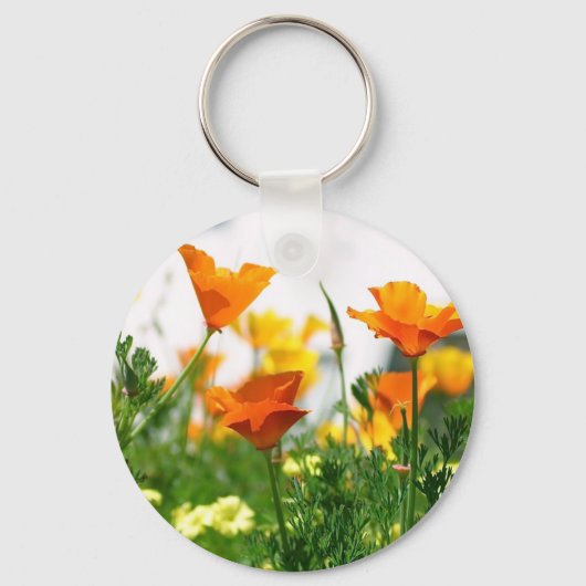 California Poppies Sleutelhanger (Voorkant)
