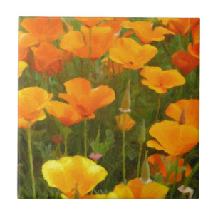 California Poppies Tegeltje