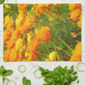 California Poppies Theedoek (Gevouwen)