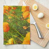 California Poppies Theedoek (Quarter Fold)