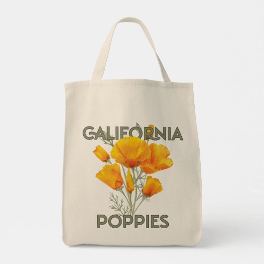 California Poppies Tote Bag (Achterkant)