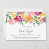 California Poppy Baby shower Invitation Kaart (Voorkant)