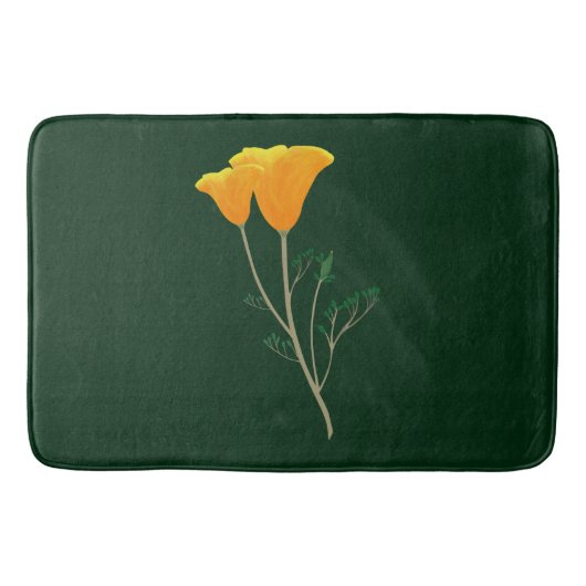 California Poppy Bathmat Badmat (Voorkant)