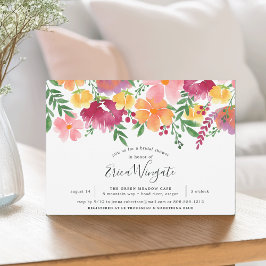 California Poppy Bridal Shower Invitation Kaart