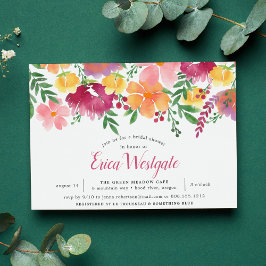 California Poppy | Bridal Shower-uitnodiging Kaart