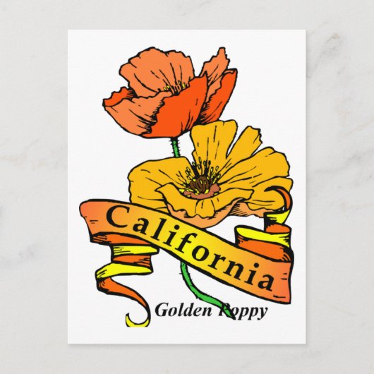 California Poppy Briefkaart (Voorkant)