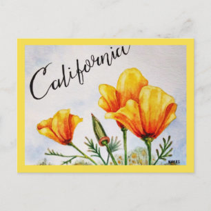 California Poppy Briefkaart