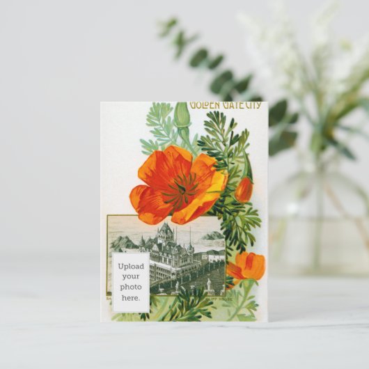California Poppy Briefkaart (Staand voorkant)