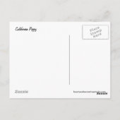 California Poppy Briefkaart (Achterkant)