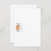 California Poppy Bruidsfeest Tafelkleed Bedankkaart (Voorkant / Achterkant)