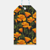 California poppy cadeaulabel (Achterkant)