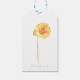California Poppy Cadeaulabel