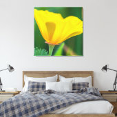 California Poppy Canvas Afdruk (Insitu (Slaapkamer))