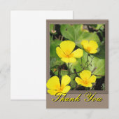 California Poppy-creditcard Bedankkaart (Voorkant / Achterkant)