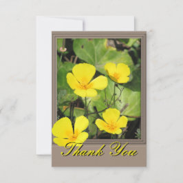 California Poppy-creditcard Bedankkaart