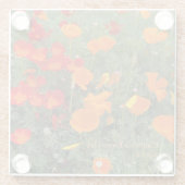 California Poppy Day Glazen Onderzetter (Achterkant)