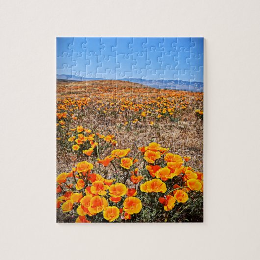 California Poppy Fields - Flowers - 8x10 - 110 pcs Legpuzzel (Verticaal)